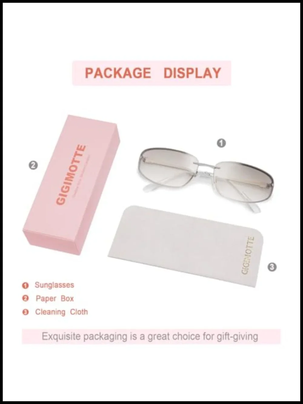 Y2K Rimless Sunglasses Retro 90s Metal Narrow Frame UV400 Protection
